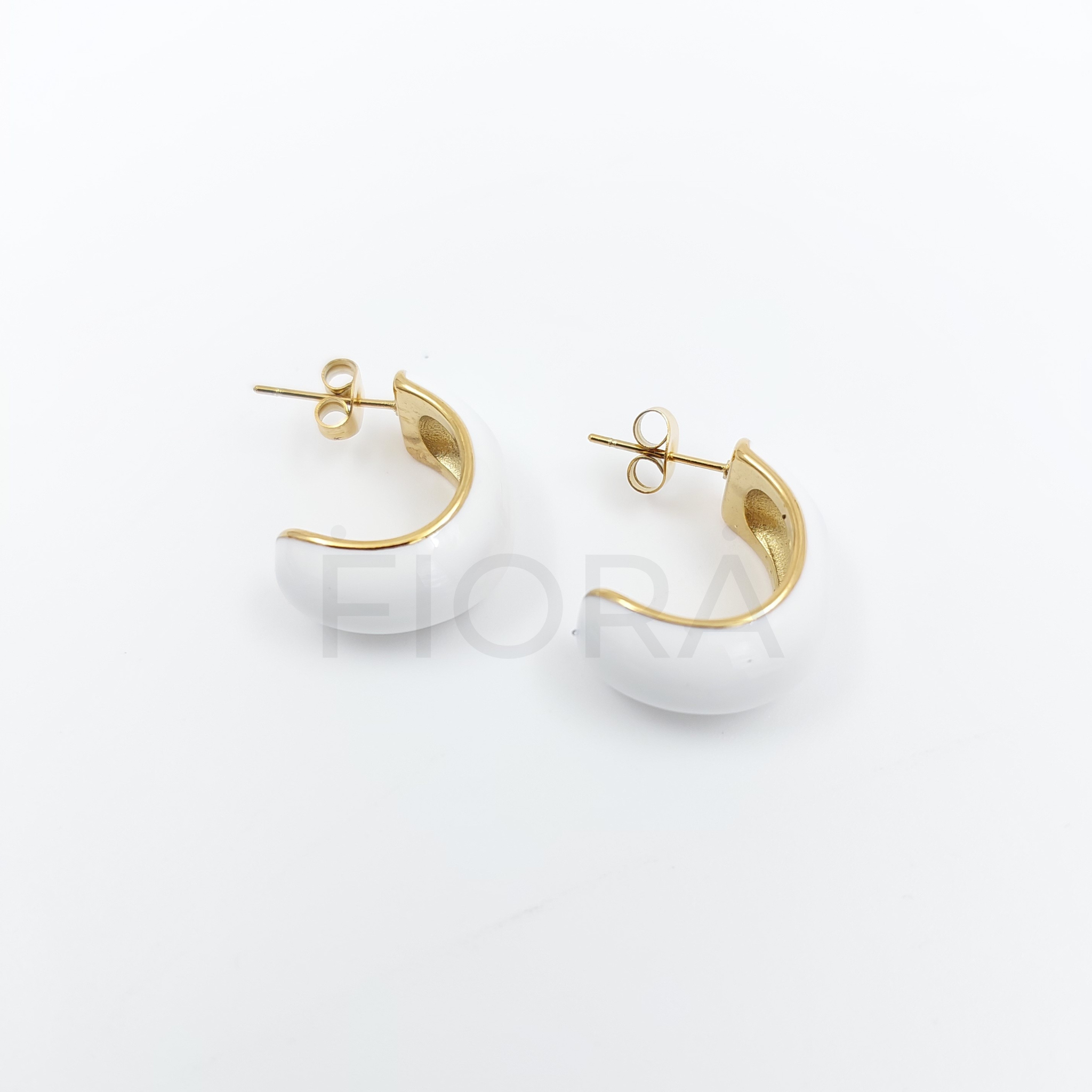 FIORA | The Earrings M007 ( White ) | Earrings