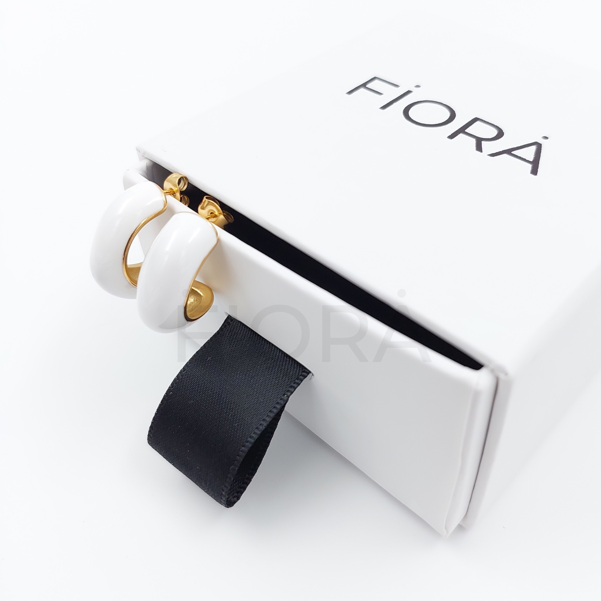 FIORA | The Earrings M007 ( White ) | Earrings