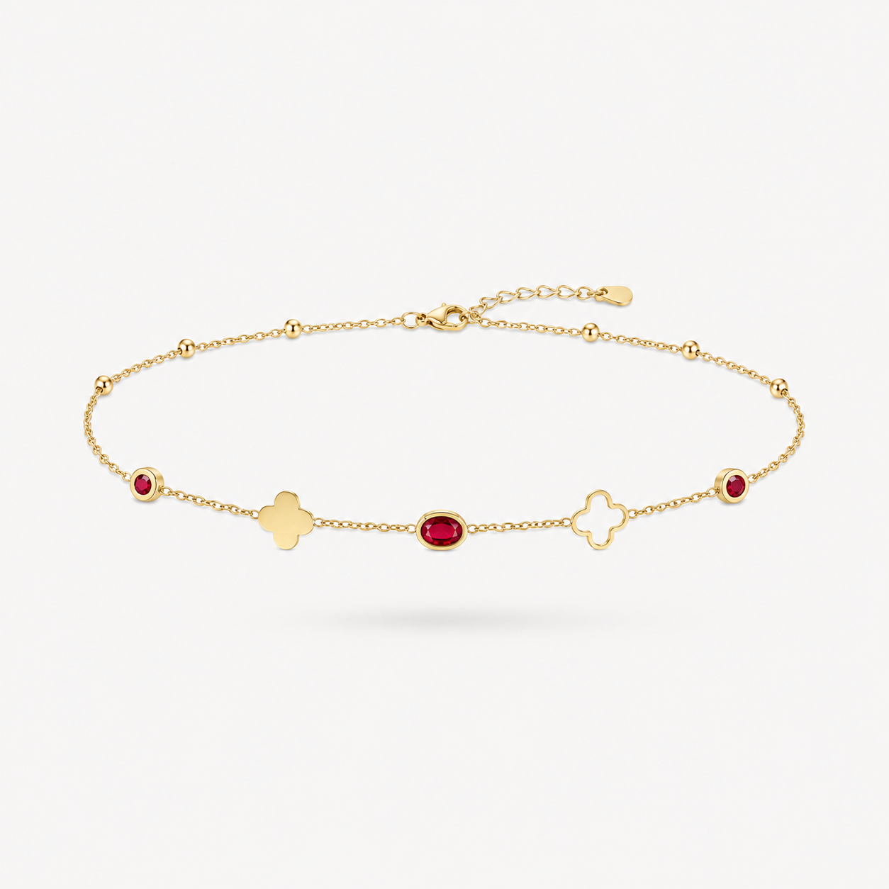Trendy gold-plated anklets from the Fiora Bijoux collection
