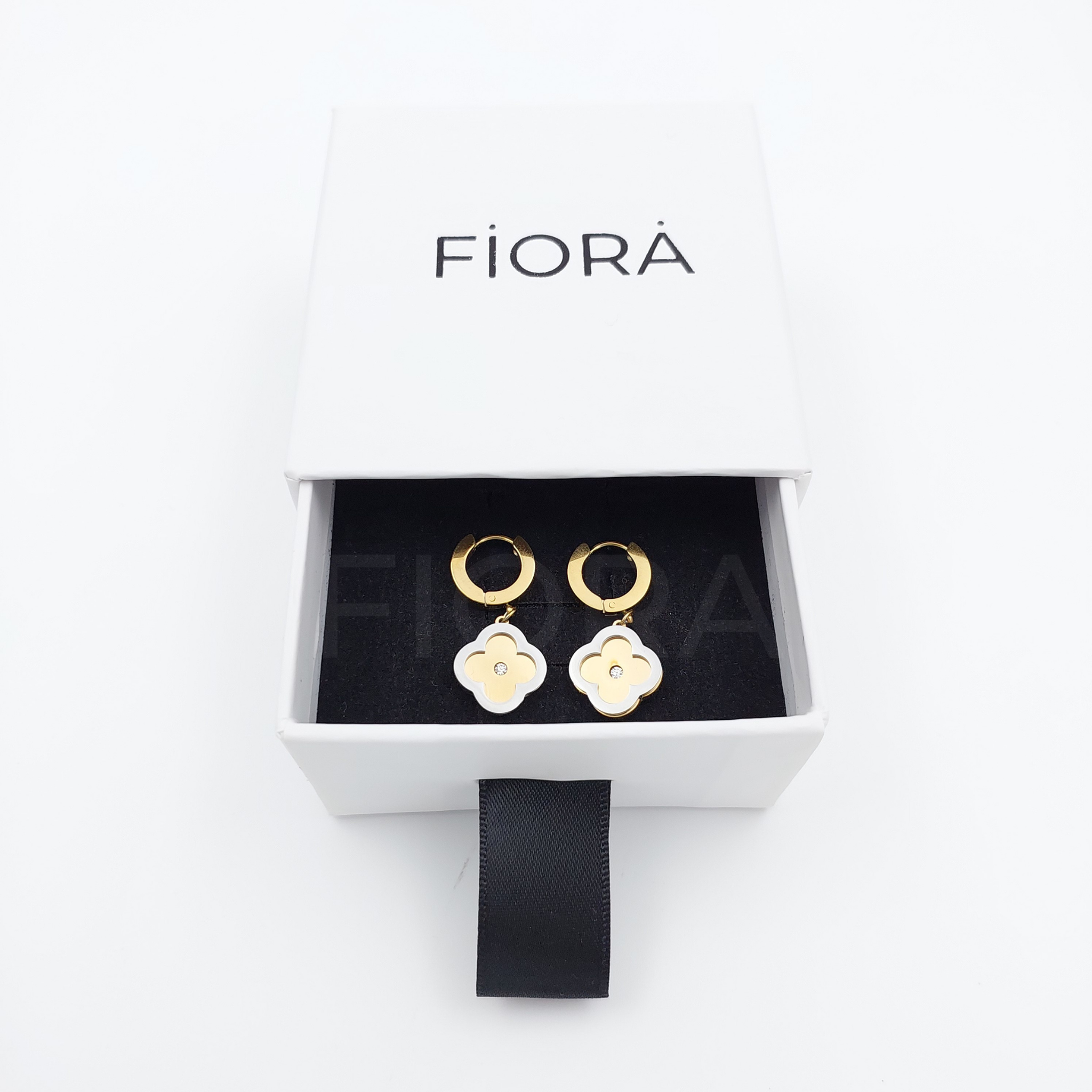 FIORA | Floral V2 ( White ) | Earrings