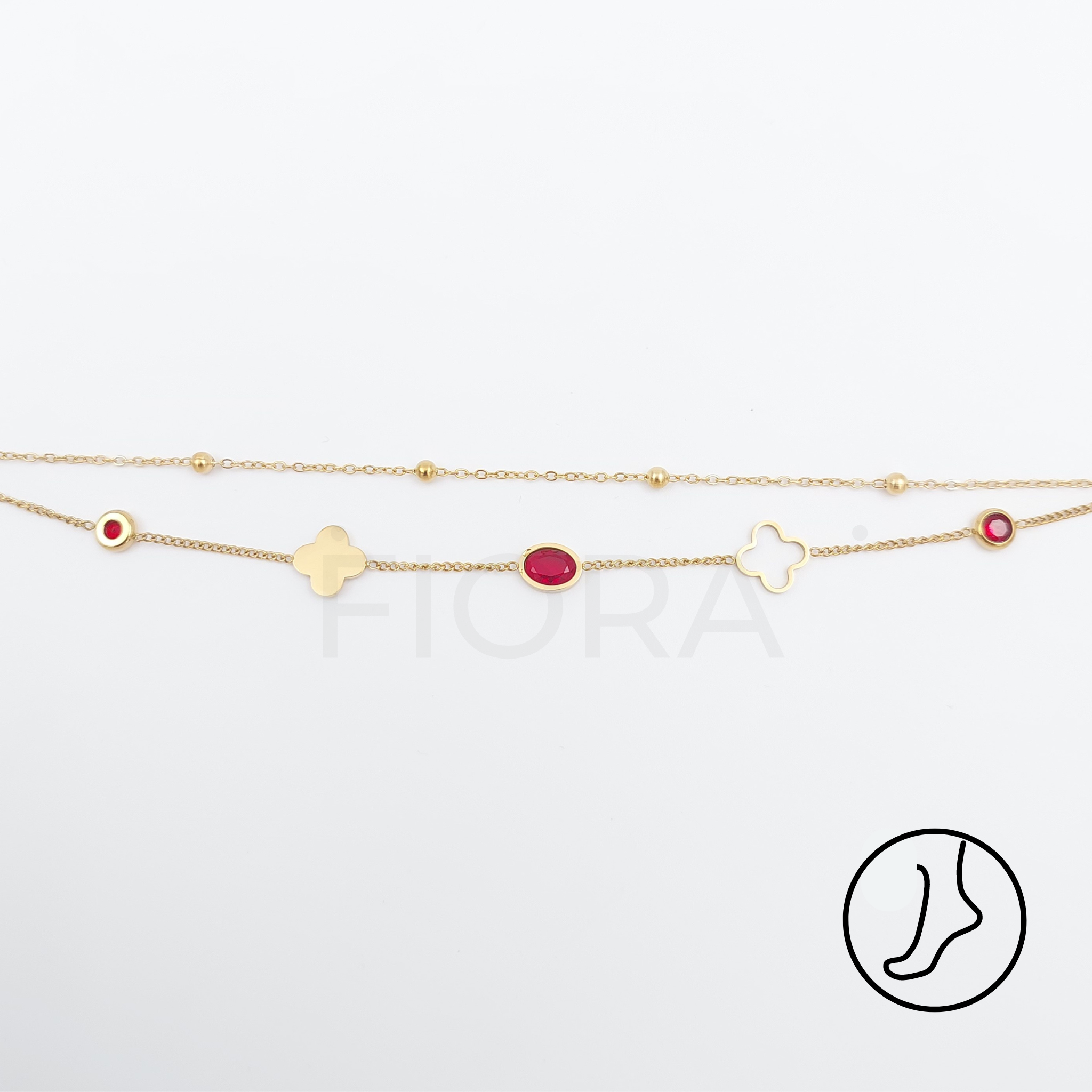 FIORA | GoldRouge | Anklet