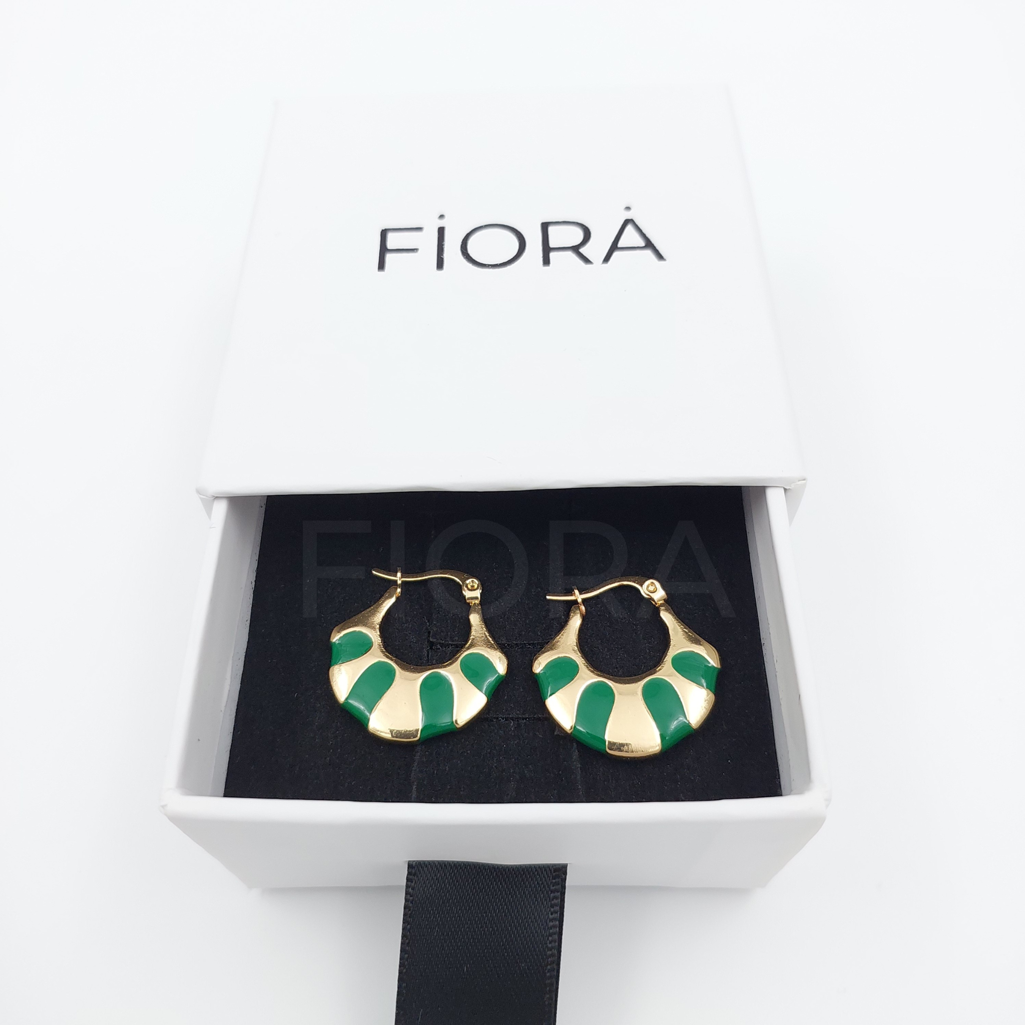 FIORA | Obsidian ( Green ) | Earrings