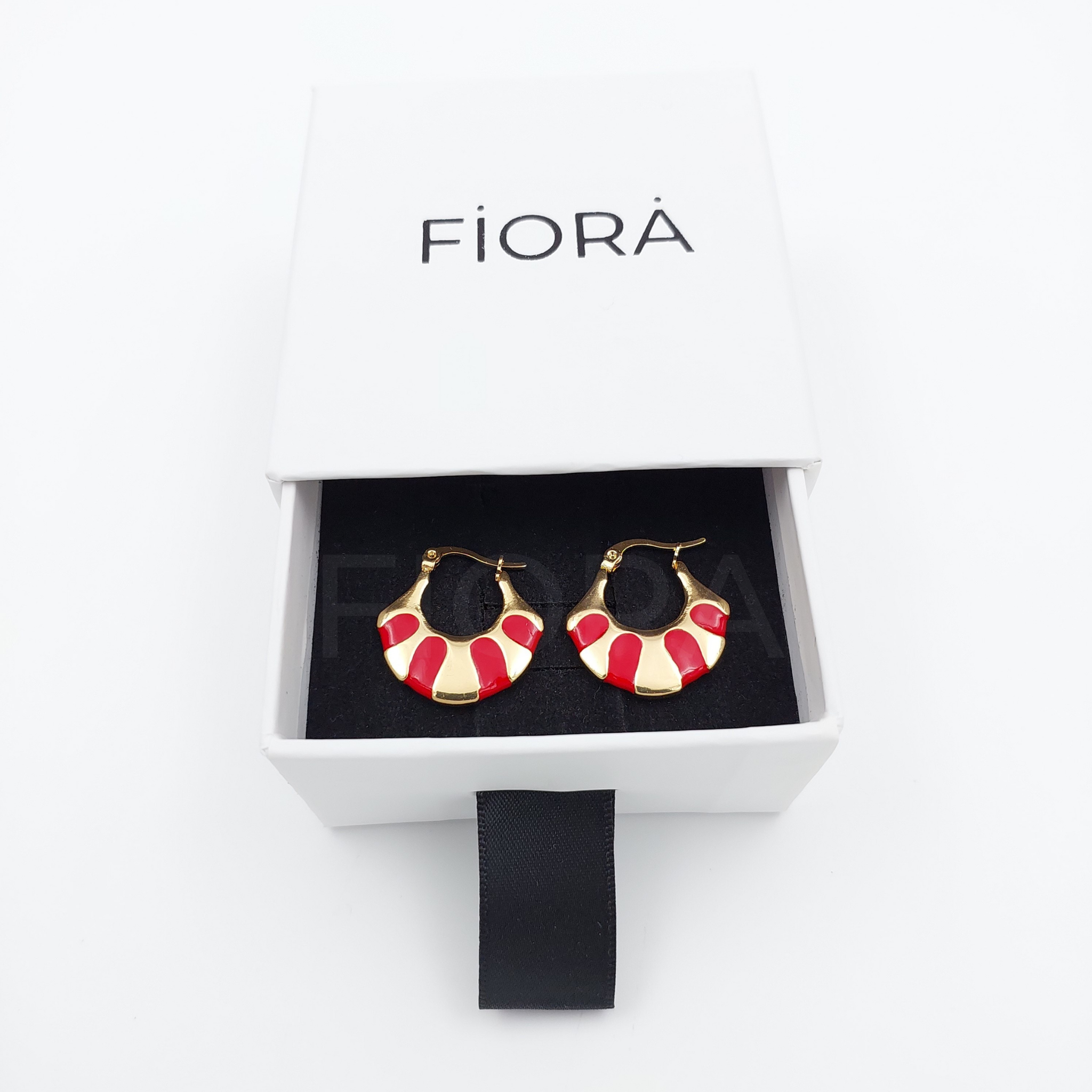 FIORA | Obsidian ( Red) | Earrings