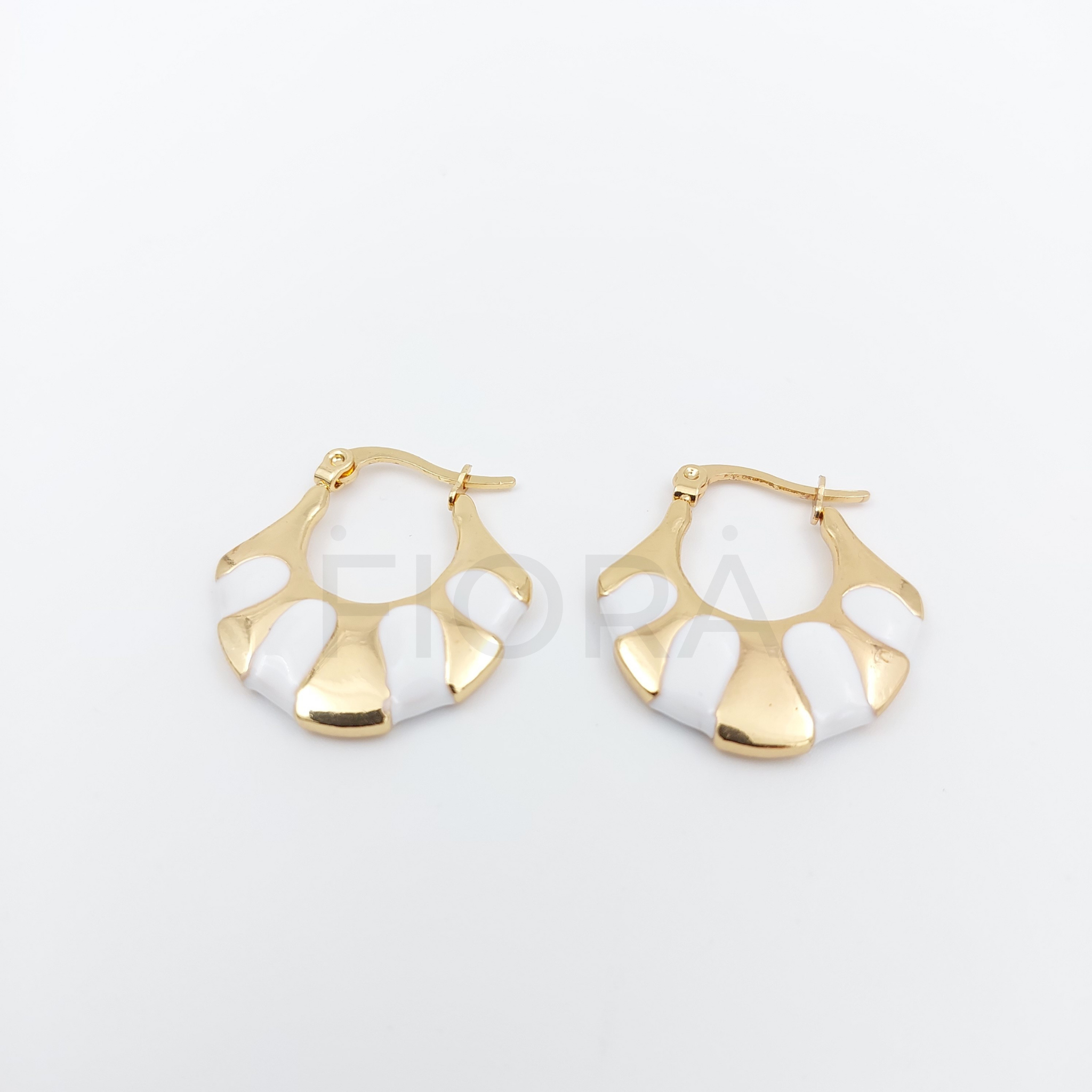 FIORA | Obsidian ( White ) | Earrings