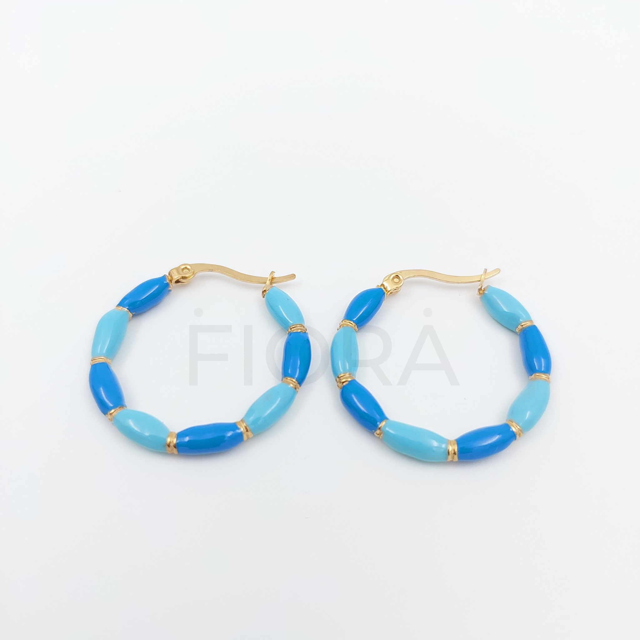 FIORA | Sogno ( Two-Tone Blue ) | Earrings