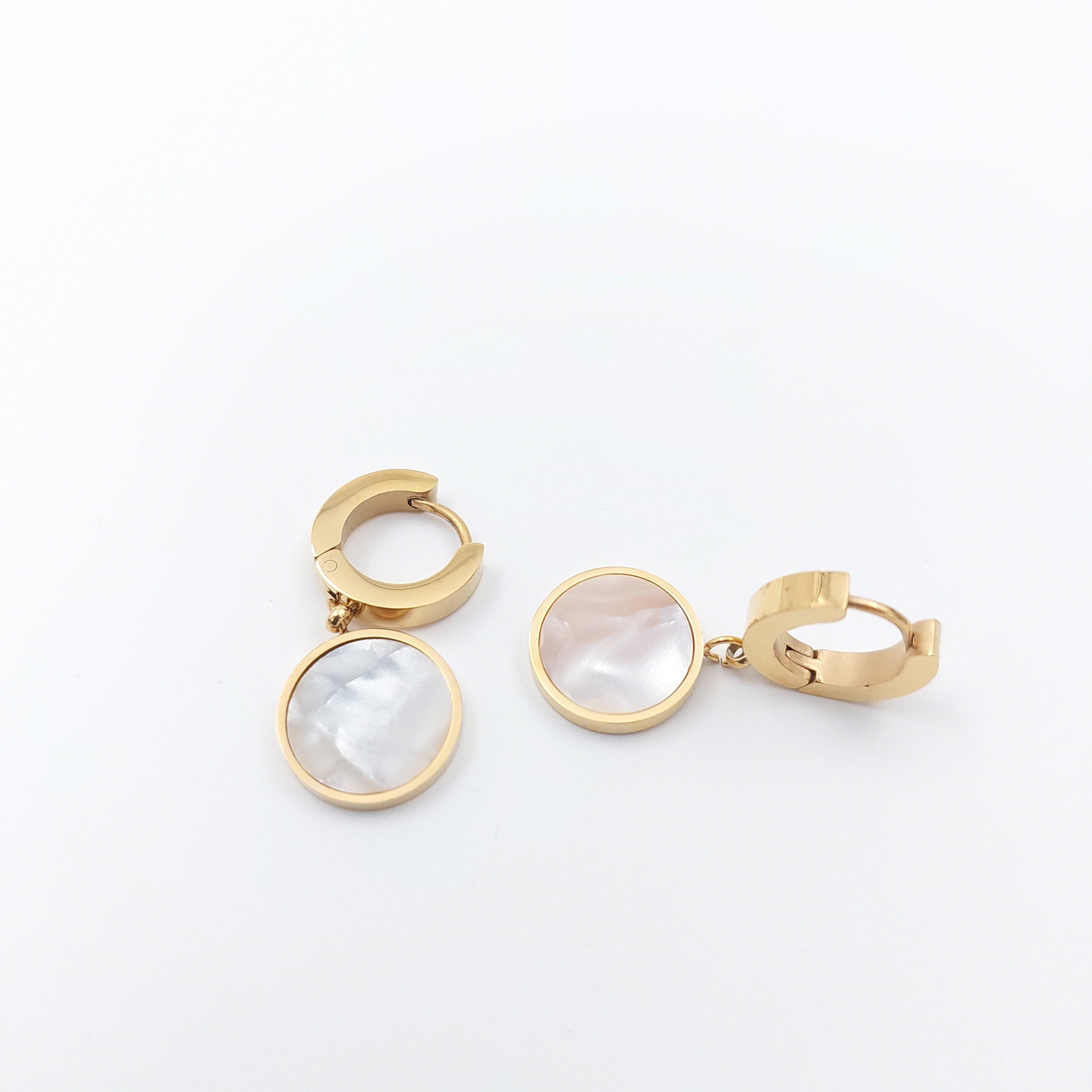 FIORA | Golden Halo ( Marbre ) | Earrings