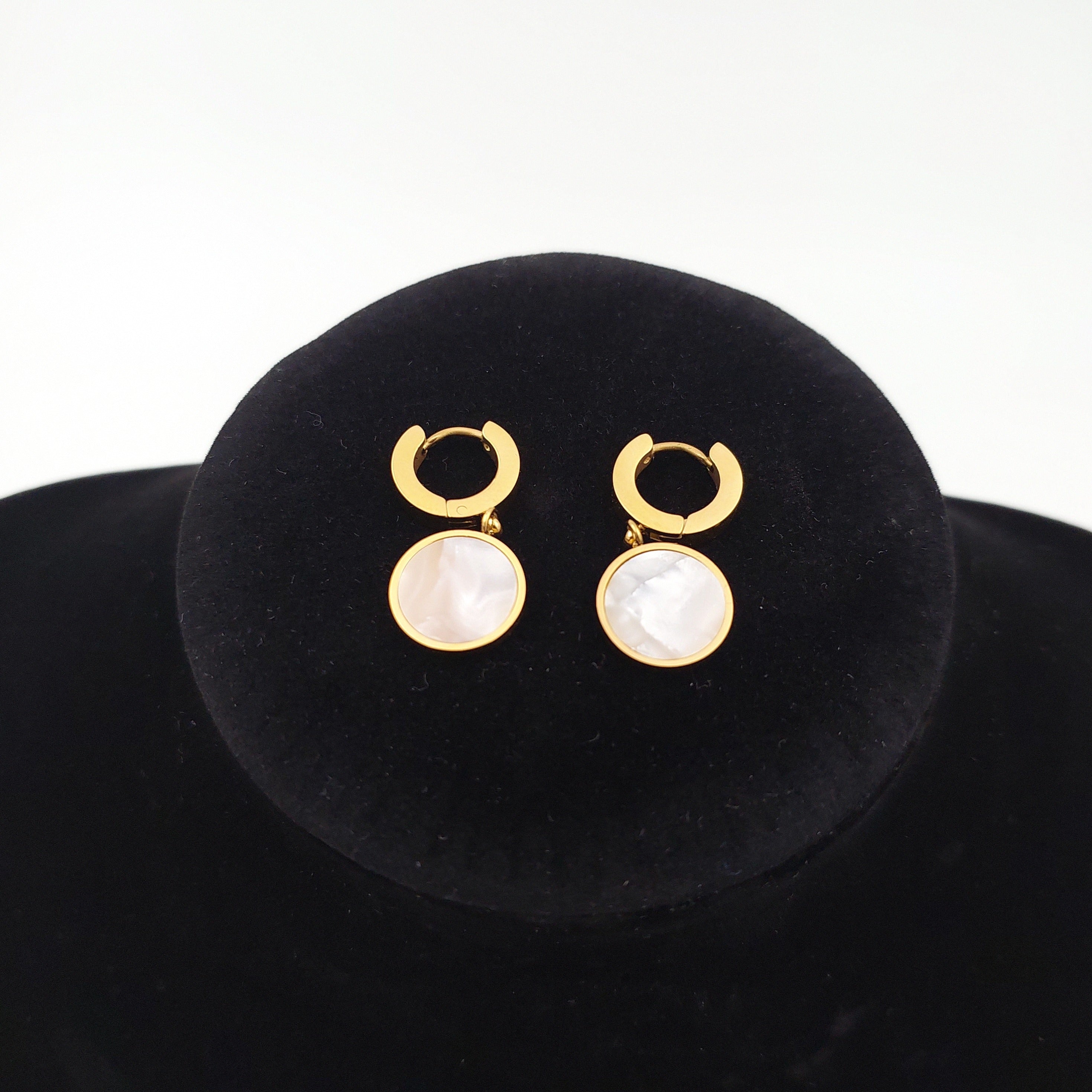 FIORA | Golden Halo ( Marbre ) | Earrings