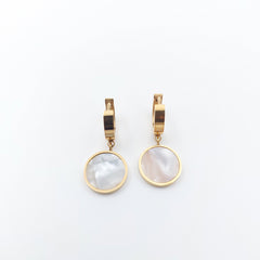 Golden Halo ( Marbre ) | Boucles d'oreilles