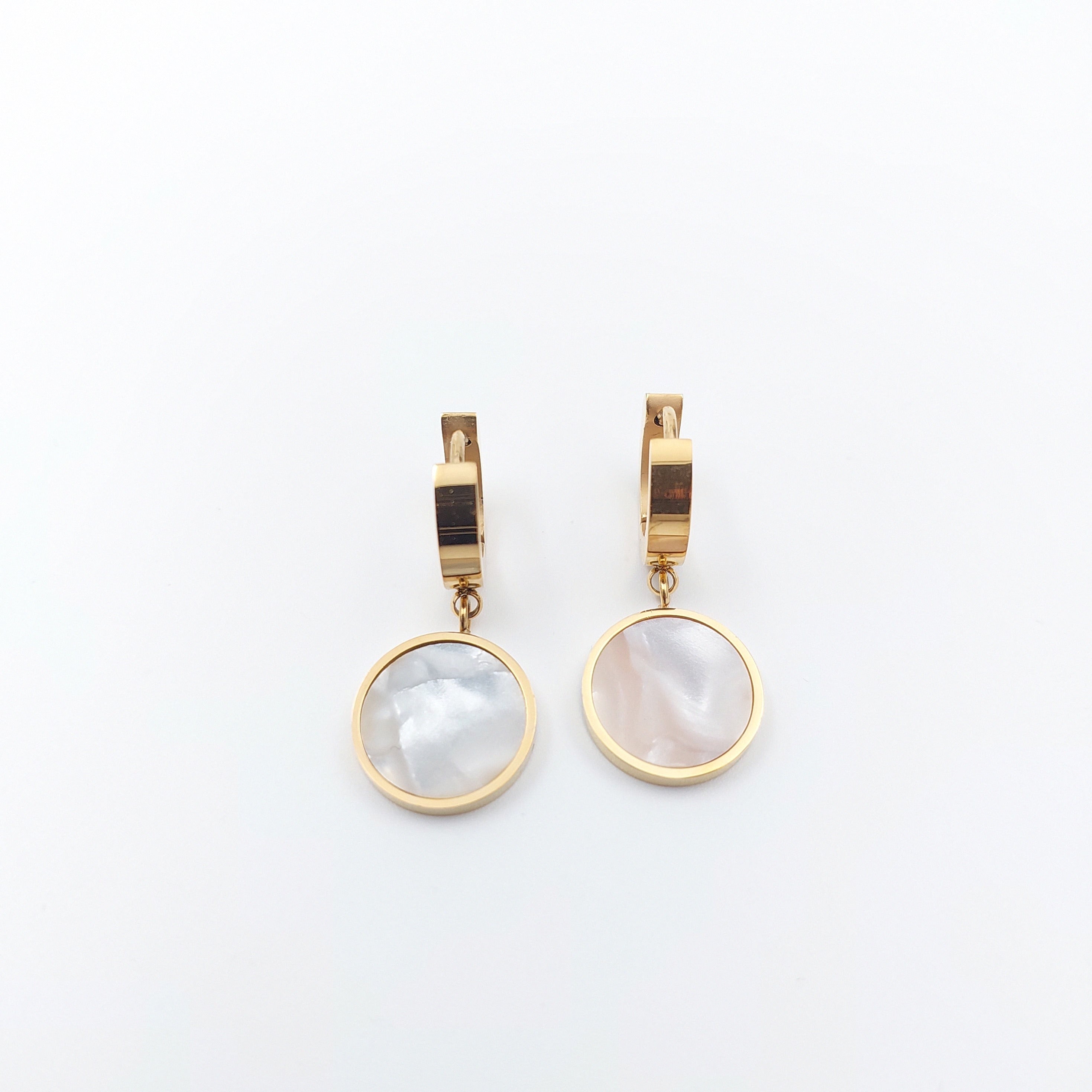 FIORA | Golden Halo ( Marbre ) | Earrings