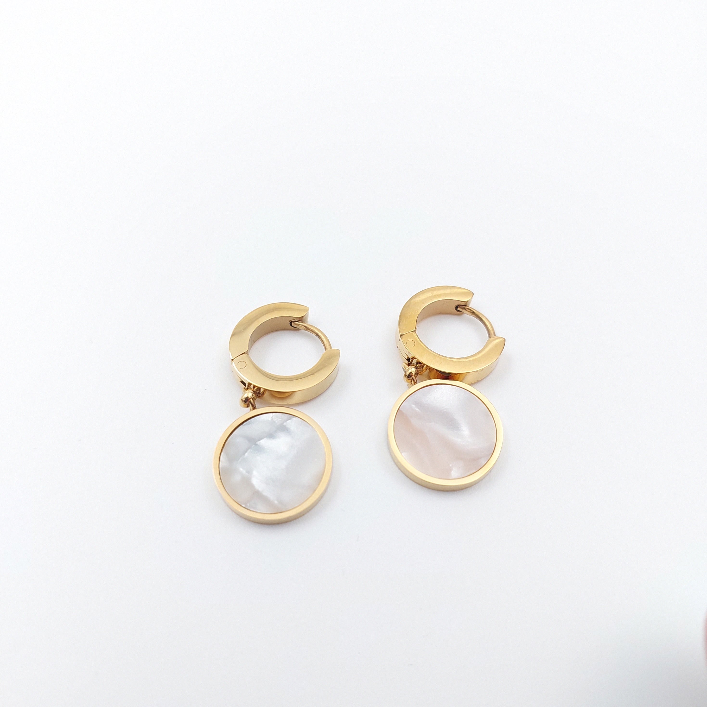 FIORA | Golden Halo ( Marbre ) | Earrings