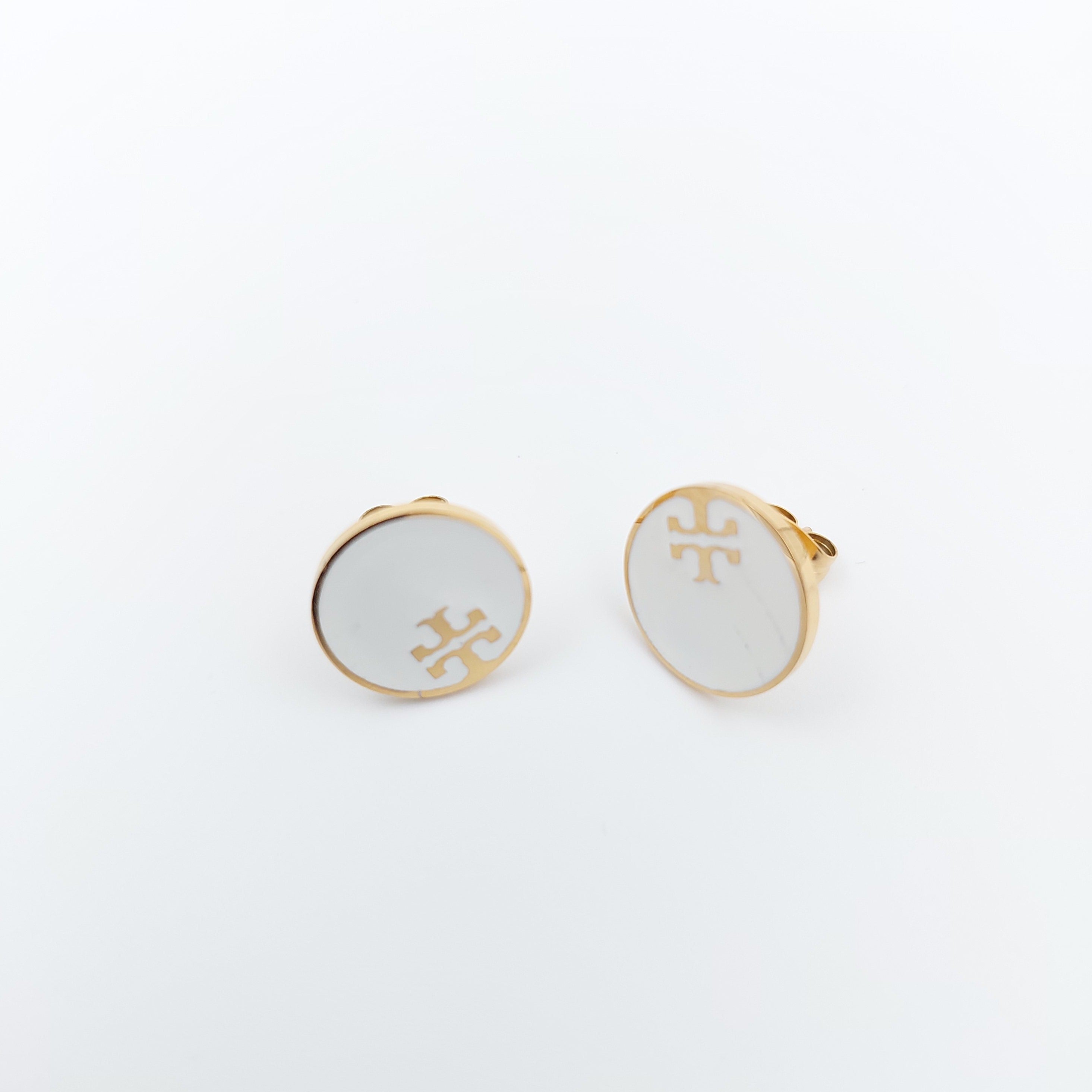 FIORA | Golden Halo (White) | Earrings