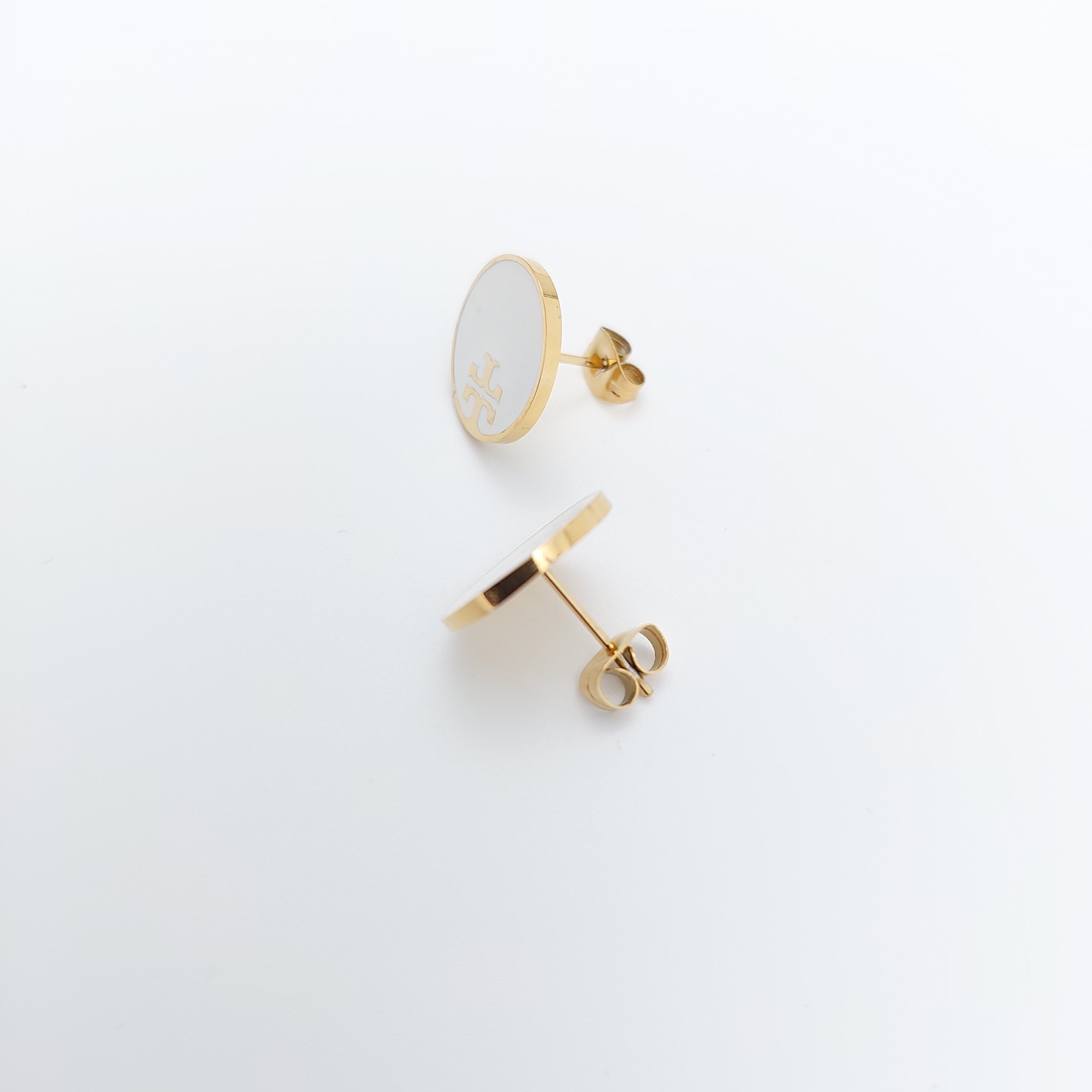 FIORA | Golden Halo (White) | Earrings